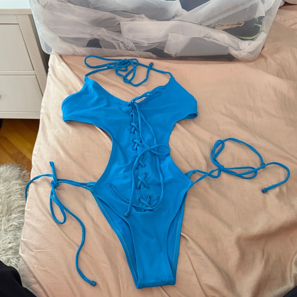 SKIMS Bright Blue Swimwear
